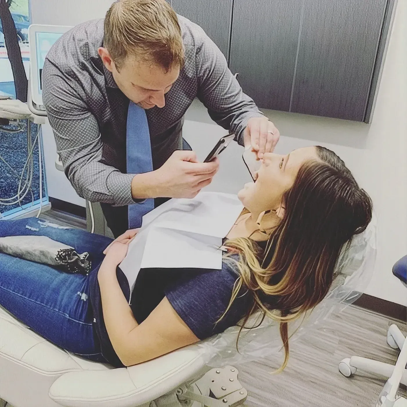 Family at the dental office